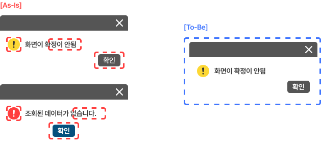 안내 대화상자 스타일